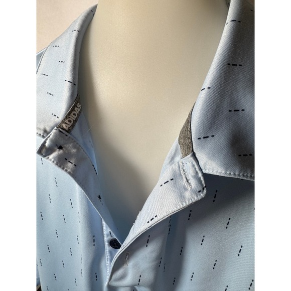 Men's Adidas Golf Polo Shirt Moisture Wicking Athletic Training Print Size XL - Picture 8 of 16